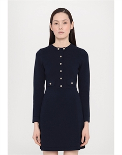 Повседневное платье ROBE DAY HAUT DOUBLE FERMETURE, синий Sandro