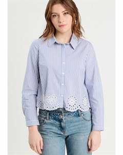 Блузка на пуговицах MIT STICKEREI, белый Cache cache