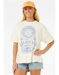 Футболка с принтом, телесный Rip curl