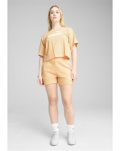 Футболка с принтом ESS CROPPED LOGO RELAXED, оранжевый Puma