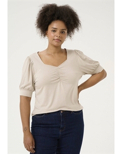 Футболка с принтом SISSY, песочный Kaffe curve