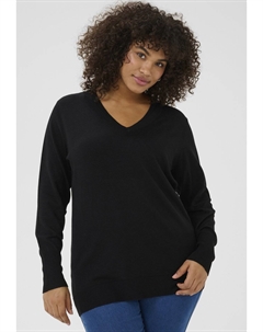Джемпер LIZZY DOUBLE V, черный Kaffe curve