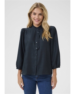 Блузка на пуговицах ELLEN FRILL, темно-синий Kaffe