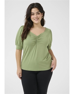 Футболка с принтом SISSY, зеленый Kaffe curve