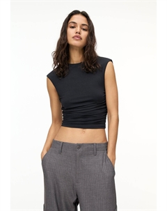 Блуза SHORT SLEEVE, черный Pull & bear