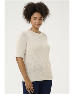 Базовая футболка EVITA PULLOVER, бежевый Kaffe curve