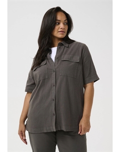 Блузка на пуговицах, черный Kaffe curve