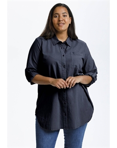 Блузка на пуговицах, темно-синий Kaffe curve