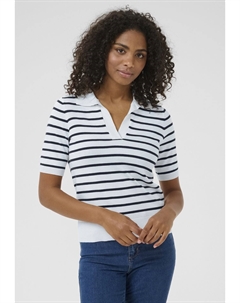 Рубашка поло LIZZA STRIPE, белый Kaffe