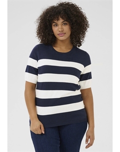 Футболка с принтом LIZZY STRIPED, синий Kaffe curve