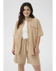 Блузка на пуговицах, песочный Kaffe curve