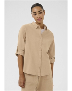 Блузка на пуговицах, песочный Kaffe