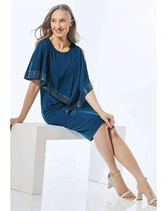 Платье из джерси, синий Goldner