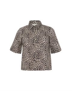 Блузка на пуговицах, коричневый Kaffe curve