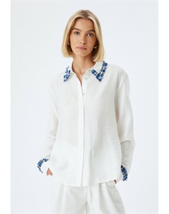 Блузка на пуговицах, молочный Koton