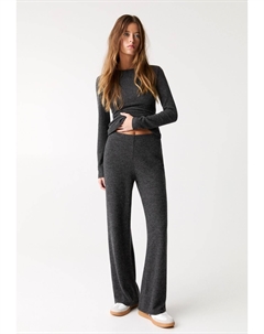 Брюки WIDE, темно-серый Pull & bear