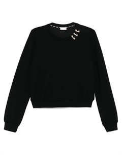 Толстовка с кристаллами, черный Liu jo