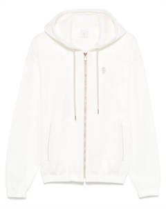 Худи с вышитым логотипом, белый Eleventy