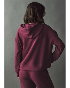 Толстовка с капюшоном RELAXED FIT COSY SOFT TOUCH STEPPED, красный Next