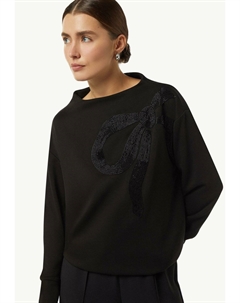 Толстовка MIT STICKEREI, черный Comma,