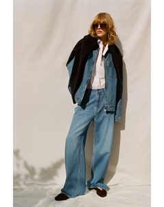 Широкие обычные джинсы, синий H&m