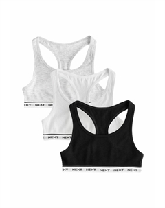 Топ RACER BACK CROP 3 PACK, белый Next