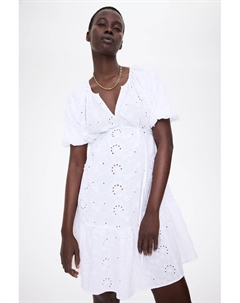 Платье для мамы с вышивкой ришелье, белый H&m