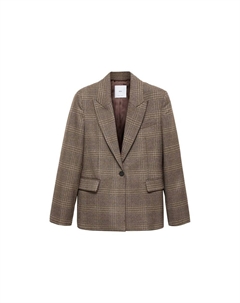 Классический блейзер Blazer Annecy, коричневый Mango