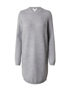 Вязаное платье Knitted dress OBJFENYA, серый Object