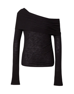 Лонгслив Shirt Dani, черный Weekday