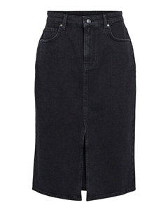 Юбка миди Skirt OBJELLEN, черный деним Object
