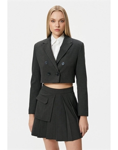 Блейзер BUTTONED DOUBLE BREASTED CROP, антрацит Koton