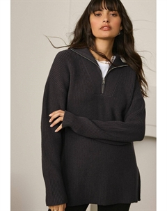 Джемпер HALF ZIP, коричневый Next