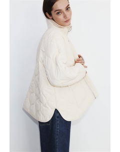 Стеганая куртка большого размера, бежевый H&m