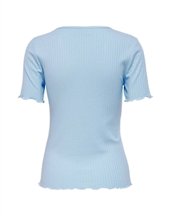 Базовая футболка 2ER-SET KURZARM V-AUSSCHNITT STRETCH, синий Jdy