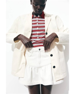 Блейзер из хлопчатобумажной ткани, бежевый H&m