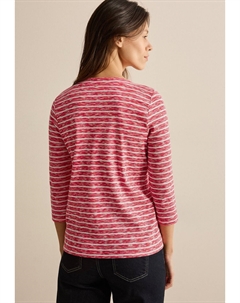 Топ с длинными рукавами GESTREIFTES MELANGE, красный Cecil