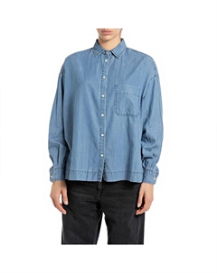 Рубашка W2110A.000.54E 77C, синий Replay