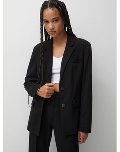 Классический блейзер Blazer, черный Pull & bear
