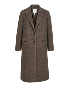 Межсезонное пальто Between-Seasons Coat OBJOlga, темно-коричневый Object