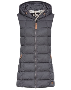 Жилет Lange Weste mit Kapuze, темно-синий Camel active