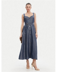 Летнее платье стандартный крой WA5312 T4818, синий Liu jo