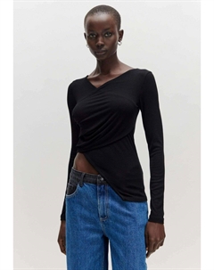 Топ с длинными рукавами RAHEL, черный Edited