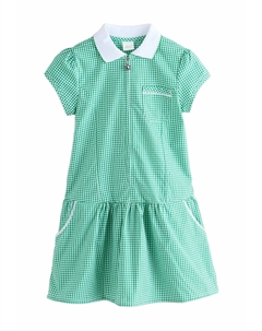 Повседневное платье RICH SCHOOL GINGHAM ZIP, светло-зеленый Next