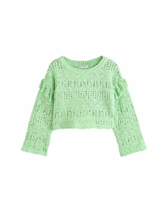 Свитер TASSLE CROCHET, светло-зеленый Next