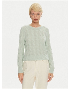 Свитер обычного кроя WW0WW43586, зеленый Tommy hilfiger