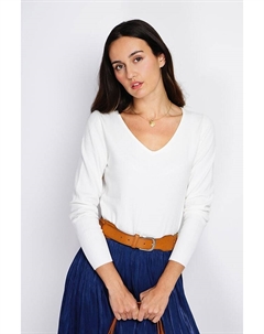 Кашемировый пуловер, белый Assuili