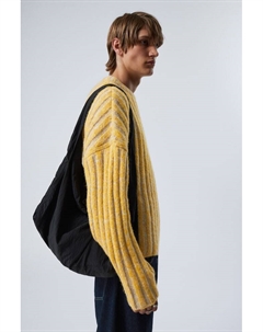 Большая сумка через плечо из рипстопа, черный Weekday