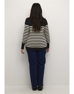 Джемпер STRIPED , цвет Mottled Black Kaffe curve