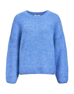 Тонкий вязаный свитер Sweater OBJSaggia, королевский синий Object
